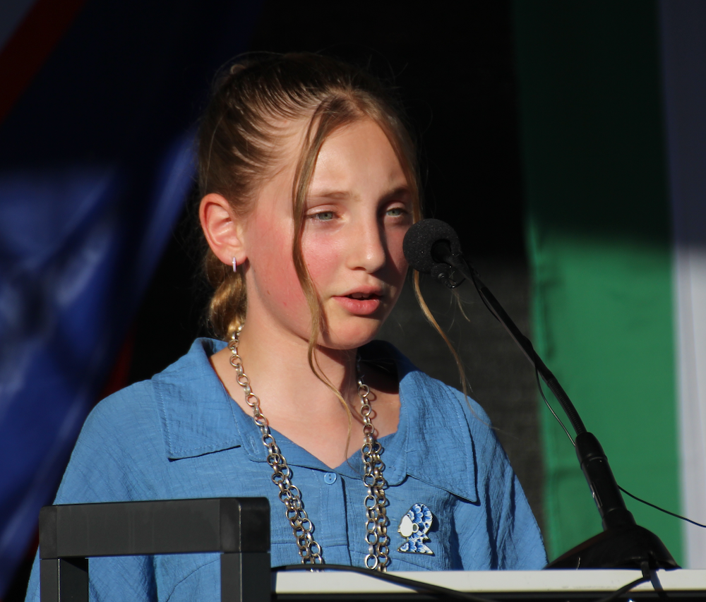 Herdenking Slavernijverleden Groningen. Speech Inez (kinderburgemeester)
